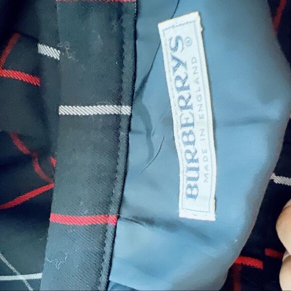 Burberry classic check print pleated wool skirt vintage size 4 - Picture 8 of 11